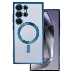 Metallic Magsafe Dėklas skirtas Samsung Galaxy S23 Ultra Blue