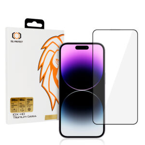 Tempered glass Tel Protect 10X HD Titanium skirtas Apple iPhone 14 Pro