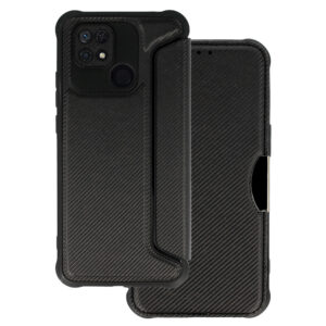 Razor Carbon Book Dėklas for Xiaomi Redmi 12C/11A black