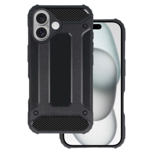 Armor Carbon Dėklas skirtas Apple iPhone 16 juodos spalvos