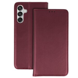 Smart Magneto Case for Samsung Galaxy M15 5G burgundy