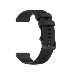 Universal silicone loop 22mm design 1 black - Image 1