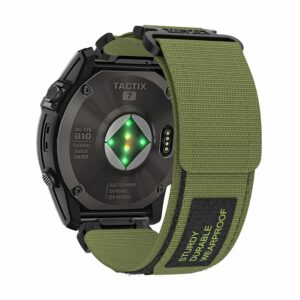 Nylon loop for Garmin 26mm design 1 green - Image 1