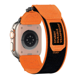 Nylon loop for Apple Watch 38/40/41 design 4 orange - Image 1