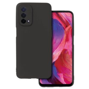 Back Case MATT for OPPO A54 5G/A74 5G/A93 5G Black - Image 1