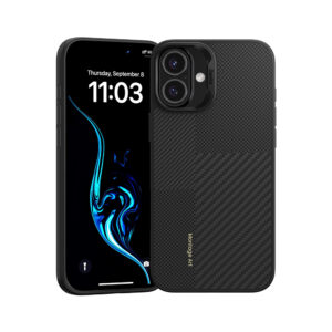 Benks Montage Magnetic Armor Pro Kevlar Case Metal Frame 600D+1500D for Iphone 16 Plus black