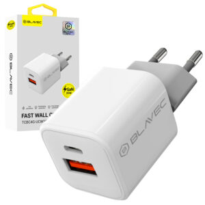Blavec Wall charger BC-4 GaN - USB + Type C - 35W 3A (TCBC4G-UCW353A) white