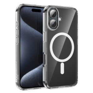 Borofone Case BI5 Ice Shield Magnetic Iphone 16 Plus transparent - Image 1