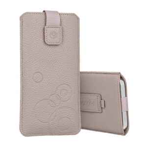 WONDER Deko Pouch Case (Size M) for Iphone 5/Nokia 215 4G/225/5310 2020 cappuccino