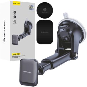 Blavec Car holder BH-02 magnetic to windshield / dashboard (BH02-MWSB) black - Image 1