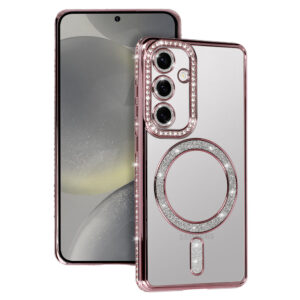 Bling Magsafe Case for Samsung Galaxy A35 5G pink