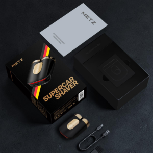 MZCP021 Metz Super automobilinis skustuvas, auksinė-juoda. - Image 3