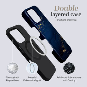 MIO Midnight Sparkle Magsafe dėklas Compatible skirtas Apple iPhone 17 Pro - Image 4