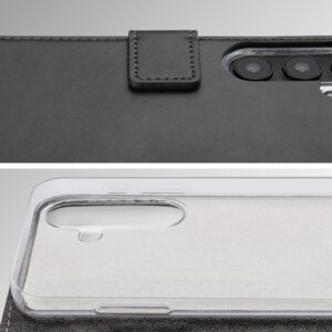 Mobilize Classic Gelly Wallet Book dėklas Xiaomi Redmi Note 15 Pro juodos spalvos