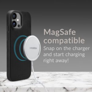 Mobilize Magsafe Compatible Premium Leather dėklas Apple iPhone 17 Pro Max juodos spalvos