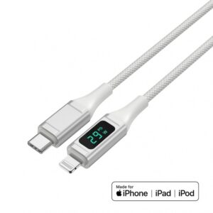 USB-C to Lightning Cable DigitCord 30W 1.5m white*MFI certified - Image 2