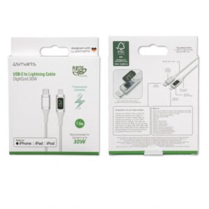 USB-C to Lightning Cable DigitCord 30W 1.5m white*MFI certified - Image 4