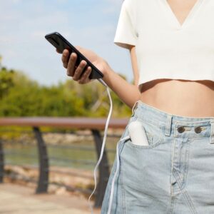 JisuLife rankinis ventiliatorius 8 Plus baltos spalvos