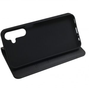 JM STAND FLIP CASE dėklas, skirtas Galaxy S24, juodas