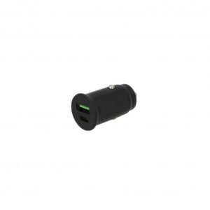 SEEK TOTI 30W Type-C + USB A automobilinis greitasis įkroviklis, juodas