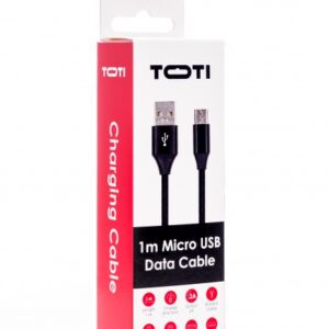 SEEK TOTI USB A į Micro USB, 1m pintas laidas 2A, juodas