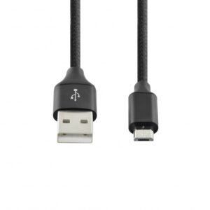 SEEK TOTI USB A į Micro USB, 1m pintas laidas 2A, juodas - Image 2