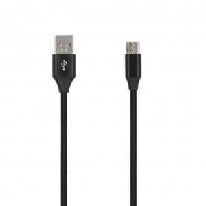 SEEK TOTI USB A į Micro USB, 2m pintas laidas 2A, juodas