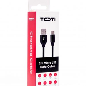 SEEK TOTI USB A į Micro USB, 2m pintas laidas 2A, juodas - Image 2