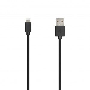 SEEK TOTI USB-A į Lightning, 2m PVC duomenų kabelis 2A (ne MFI), juodas - Image 2