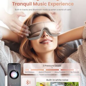 RENPHO Eyeris 3 akių masažuoklis, rožinis