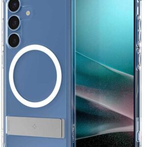 Spigen Ultra Hybrid S MagSafe, clear baltos spalvos - Samsung Galaxy S25