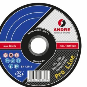 ANDRE PJOVIMO DISKAS METALUI 125 x 1,0mm METAL/INOX PRO LINE NEW 95A54RBF