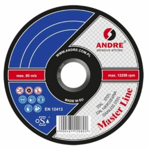ANDRE METALO PJOVIMO DISKAS 125 x 1,0mm METAL/INOX MASTER LINE 55A60RBF