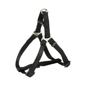 TRIXIE Premium One Touch petnešos, XL 80-100cm/25mm, juodos