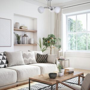 Activejet Klasikinis lubų šviestuvas pakabinamas šviestuvas IRMA nikelis trigubas 3xE27 gyvenamajam kambariui - Image 2