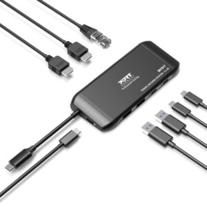 PORT CONNECT Mobile docking station USB-C, 2x4K 7peripherals, PD100W