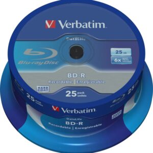 Blu-ray BD-R SL Verbatim Datalife 25GB 6x 25-cake NON-ID