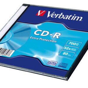 CD-R Verbatim DL 700MB (80min) 52x Extra Protection slim box