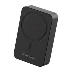 Verbatim Charge 'n' Go Essentials Magnetic Wireless Power Bank, 20000mAh, Black