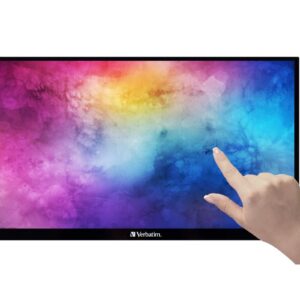 Verbatim PMT-15 Portable Touchsrceen Monitor  15,6" Full HD 1080P Metal Housing, Black