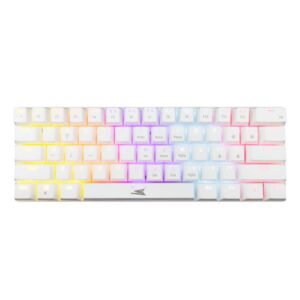 Baracuda Dolphin mechaninė žaidimų klaviatūra, US išdėstymas, Blue Switches, White (BGK-03221)