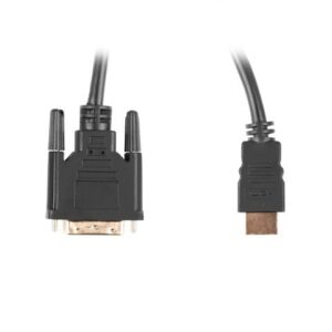 Lanberg CA-HDDV-20CU-0030-BK vaizdo kabelio adapteris 3 m HDMI A tipo (standartinis) DVI-D Juoda