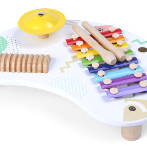Muzikinis stalas su instrumentais, cimbolais +18m ECOTOYS