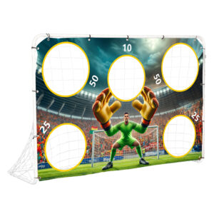 Futbolo treniruočių vartai + taikinių kilimėlis 180x122 cm, MOVEPRO