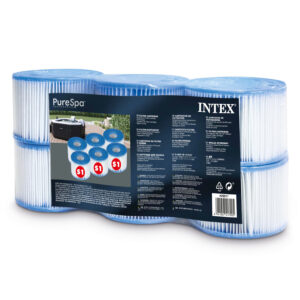 Filtro kasetės S1, 6 vienetų rinkinys, Pure SPA INTEX 29011