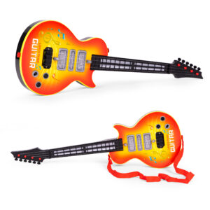 Roko gitara vaikams su infraraudonųjų spindulių melodijomis mokymuisi groti