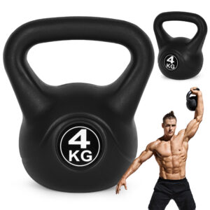 4 kg virdulio formos svarmuo (kettlebell) mankštai, hantelis, svorio kamuolys, fitneso svoris, ModernHome - Image 1