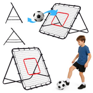Futbolo atšokimo sienelė treniruočių vartai kamuolio grąžinimo treniruoklis 100x100 cm, MOVEPRO