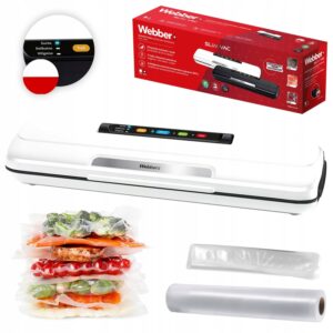 Vakuuminis maisto pakavimo aparatas 110W priedai baltas