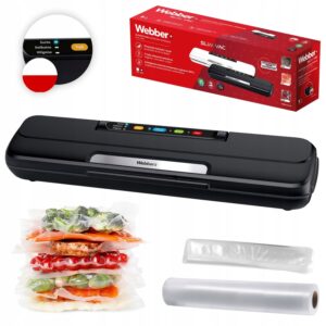 Vakuuminis maisto pakavimo aparatas 110W su priedais, juodas